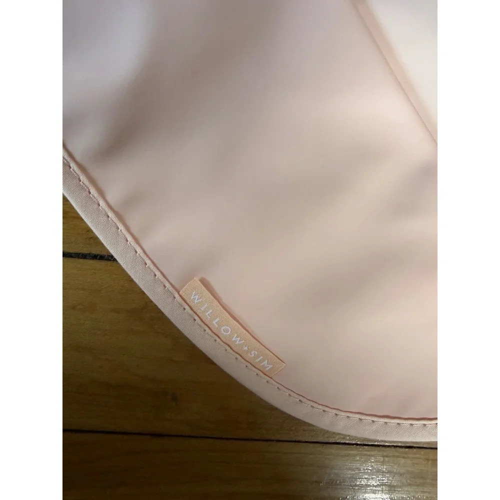 NEW Willow + Sim pale pink scallop shell ruffle bib
